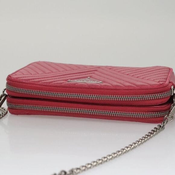 Prada Nappa Gauffré Pink Leather Shoulder Bag (Pre-Owned) - Picture 5 of 16